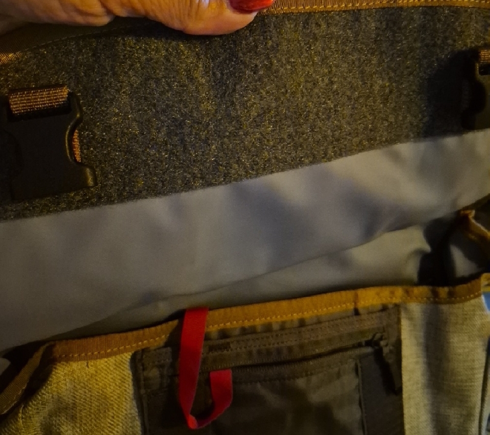 Timbuk2 Brown and Gray Striped Messenger Bag - Picture 4 of 7